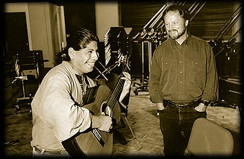 Juan Carlos Cordero and Bill in the Saint Paul Sunday studio